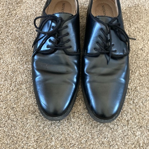 Merona Black Men's Oxford Shoes size 7 - Picture 2 of 5